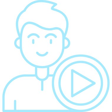 video oynatıcı simge vektör illüstrasyon tasarımı