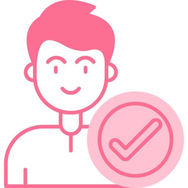 Bir insan simgesinin vektör illüstrasyonu