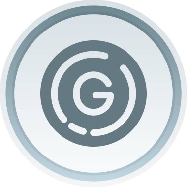 CD disk simgesi. Web tasarımı için basit disk disk vektör simgesi çizimi