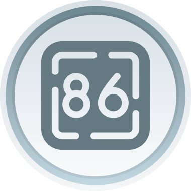 Modern b 'nin vektör illüstrasyonunda 69 rakamlı bir simge yok