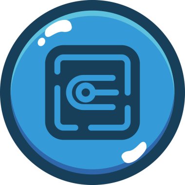 Para sikkesi kripto para birimi simgesi - taslak biçimi