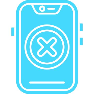 Akıllı telefon simgesinin vektör illüstrasyonu