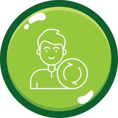 Maskeli bir adamın vektör çizimi