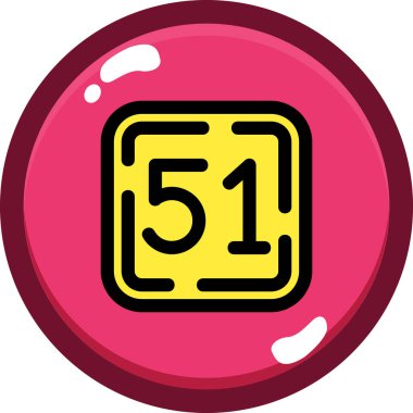 Moda biçimi izole edilmiş arkaplanda 8 numaralı simge