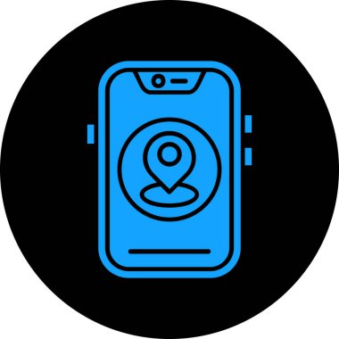 Akıllı telefon. Web simgesi basit illüstrasyon