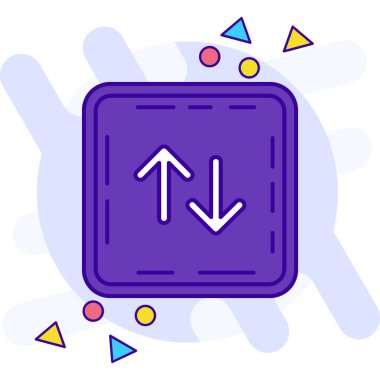 Ok. Web simgesi basit illüstrasyon