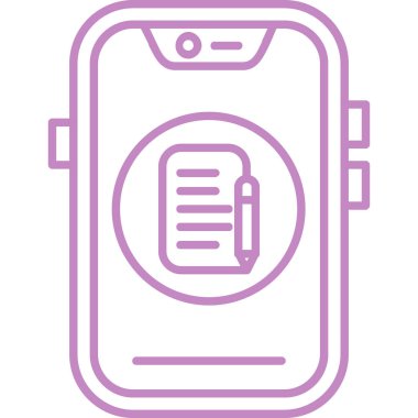 akıllı telefon simgesi vektör illüstrasyonu