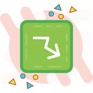 Tek izole edilmiş simgenin vektör illüstrasyonu