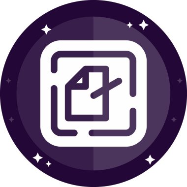 Modern simgenin vektör illüstrasyonu