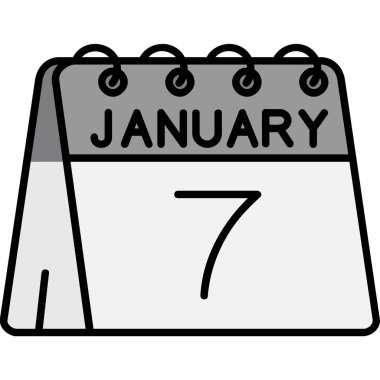 Takvim simgesinin vektör illüstrasyonu