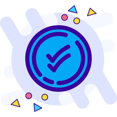 İşaretleme simgesini işaretle. vektör illüstrasyonu