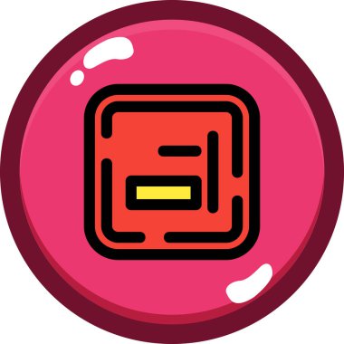 oyun topu ikonu vektör çizimi