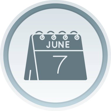 Haziran glifleri renk vektör simgesi kolayca düzenleyebilir ya da değiştirebilir