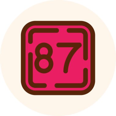 6 numaralı tema vektör illüstrasyonu