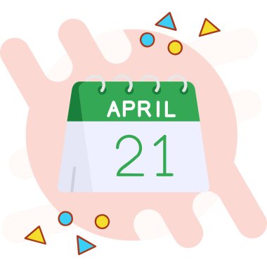 Vektör tasarımında takvim günü simgesi