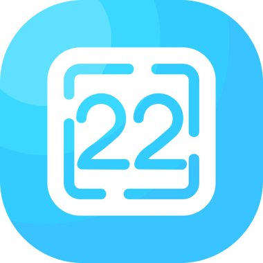 vektör 23 takvim simgesi