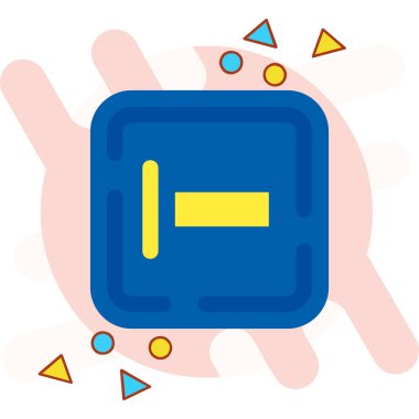 Modern simgenin vektör illüstrasyonu