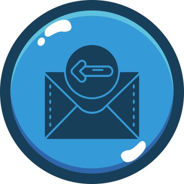 E-posta. Web simgesi basit illüstrasyon