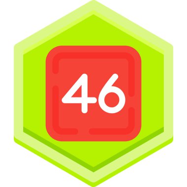 Uzun gölgeli 4 altıgen düz simge, 10 birim