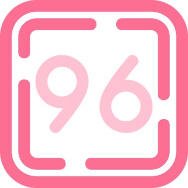 9 numaralı simge vektör çizimi tasarımı