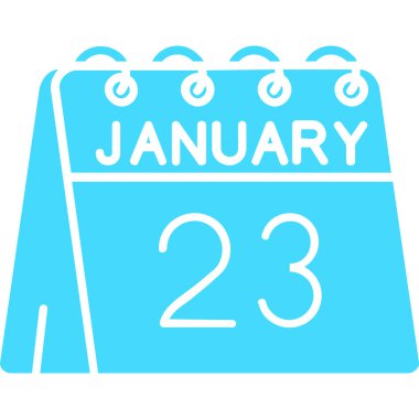 Takvim kabartma gradyan simgesi tasarımı