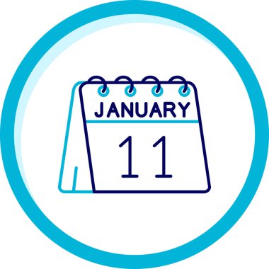 Tarih için takvimi olan illüstrasyon