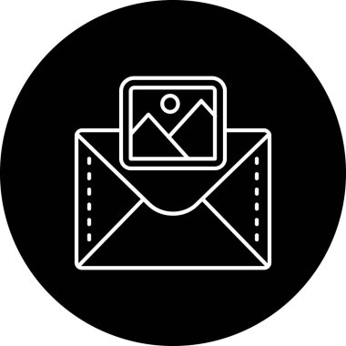 Fotoğraf satırı ters vektör resimleme