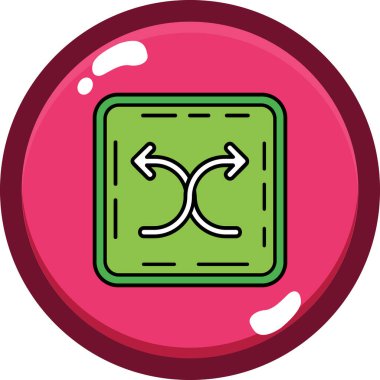 Topun modern bir simgesinin vektör illüstrasyonu