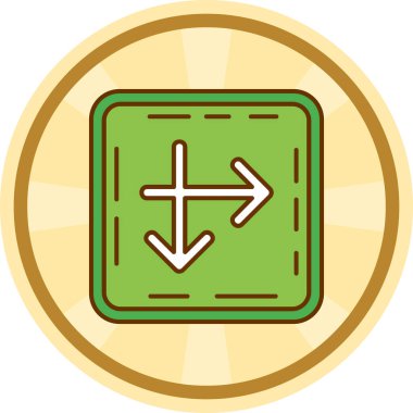 Bir simgenin vektör illüstrasyonu