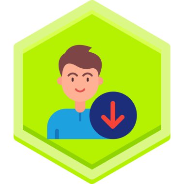 avatar erkek simgesi düz stil