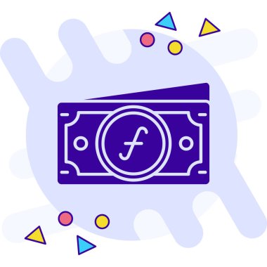 Fatura dolar simgesi düz moda