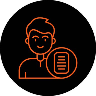 vektör avatar illüstrasyon simgesi