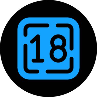 Tek bir takvim simgesinin vektör illüstrasyonu