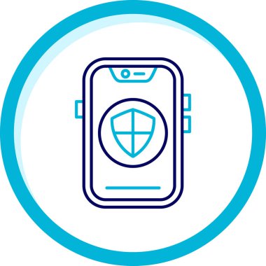 Akıllı telefon. Web simgesi basit illüstrasyon