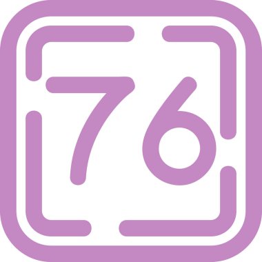 777 simge işaret vektör illüstrasyonu