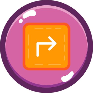 Ok. Web simgesi basit illüstrasyon