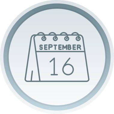 Tarih için takvimin bir simgesine sahip takvim, vektör illüstrasyonu