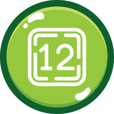 27 tarih vektör simgesi modern illüstrasyon tasarımı