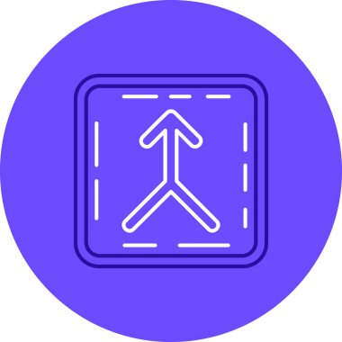 Yol işaretinin vektör illüstrasyonu