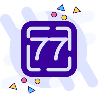 Beyaz arkaplanda izole edilmiş elmas sembollü mavi çizgi oyun kartı. Kumarhane. vektör.