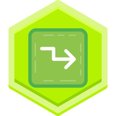 Modern bir simgenin vektör illüstrasyonu