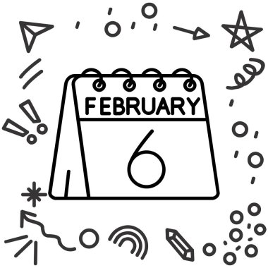 Şubat ayı takvimi simgesi