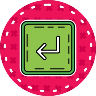 Kumarhane fişleri ikonu. taslak kumarhane çipi vektör simgesi rengi düz izole