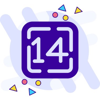 Beyaz arkaplanda beyaz takvim simgesi izole edildi. olay hatırlatıcı simgesi. Sevgililer günün kutlu olsun. Soyut çember rastgele noktalar. vektör