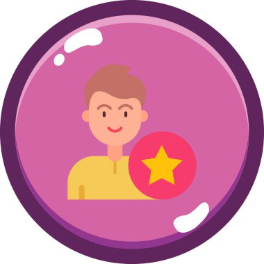 avatar. Web simgesi basit illüstrasyon