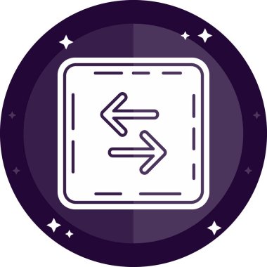 Modern bir yolun vektör çizimi