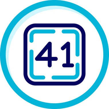 4 numaralı simge, vektör illüstrasyon tasarımı