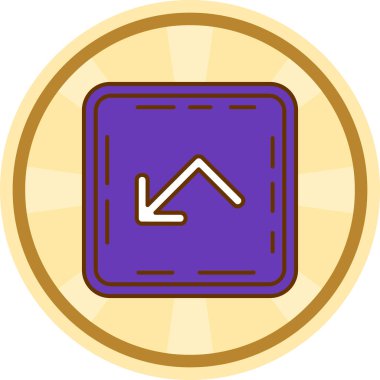 Modern bir simgenin vektör illüstrasyonu