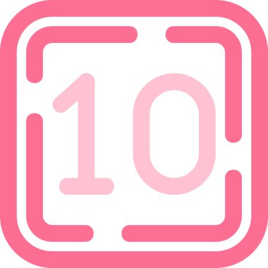 Sekiz numaralı simge vektör çizim şablonu