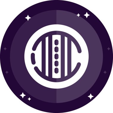 Modern b 'nin vektör illüstrasyonunda müziğin eksik simgesi